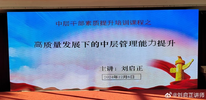 高质量发展下的中层干部管理能力提升