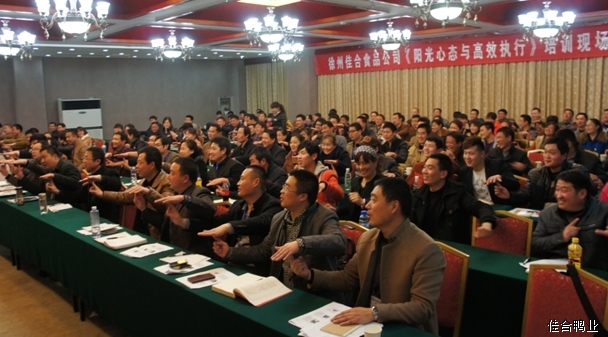 《阳光心态与高效执行》内训现场